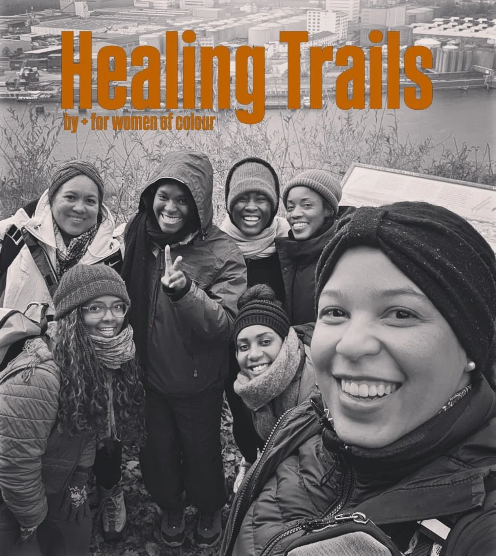 Come join Colour your Trail outdoors 🌿

Healing Trails is an invitation for womxn of colour to pause, breathe, and be in connection to nature.

It is about giving ourselves space for the unspoken parts of who we are, to feel what we&rsquo;ve held in
