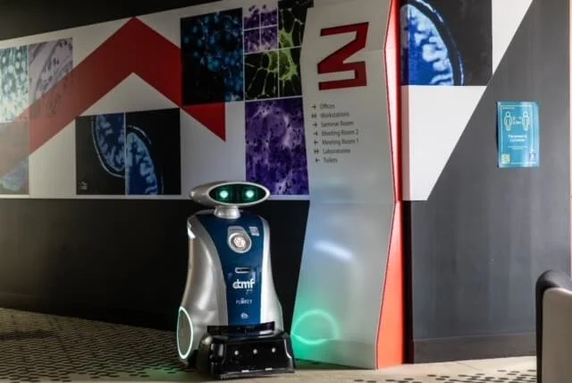 Robot cleaners at The Brain Centre