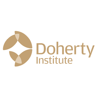 Doherty Institute logo with a circular emblem and the text 'Doherty Institute'