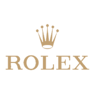 Rolex logo featuring a crown symbol above the word 'ROLEX' in capital letters.