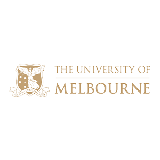 The logo of the University of Melbourne featuring an emblem and the text 'The University of Melbourne'