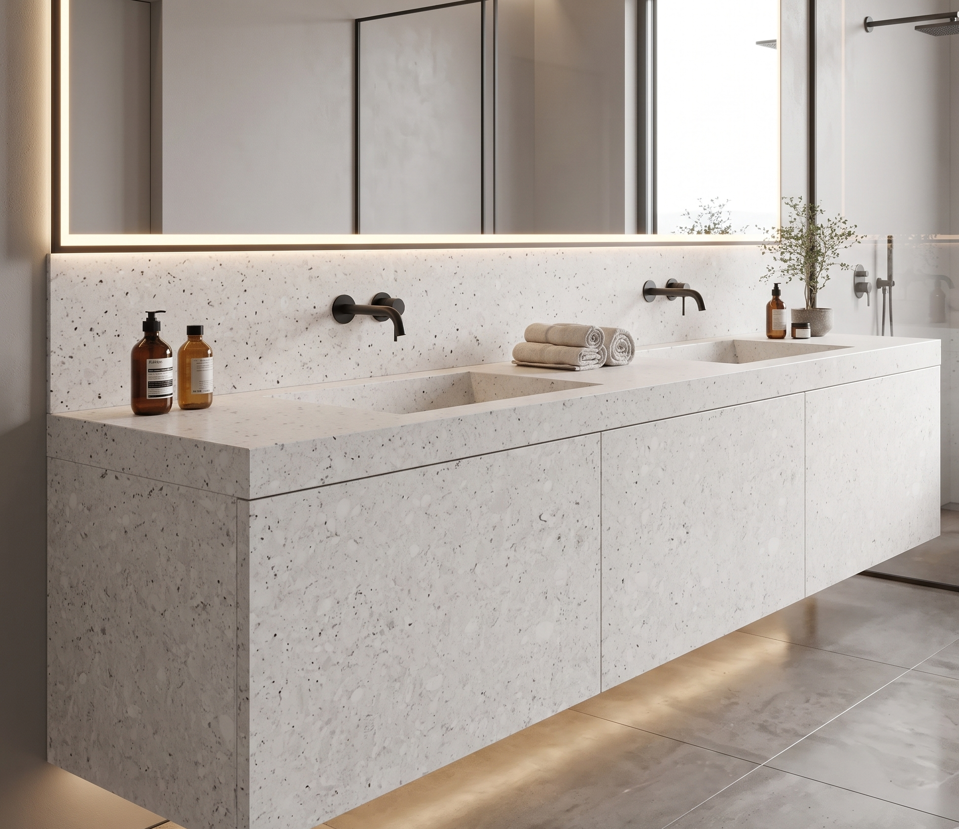 80x310 Quartz - Alpine Spring
