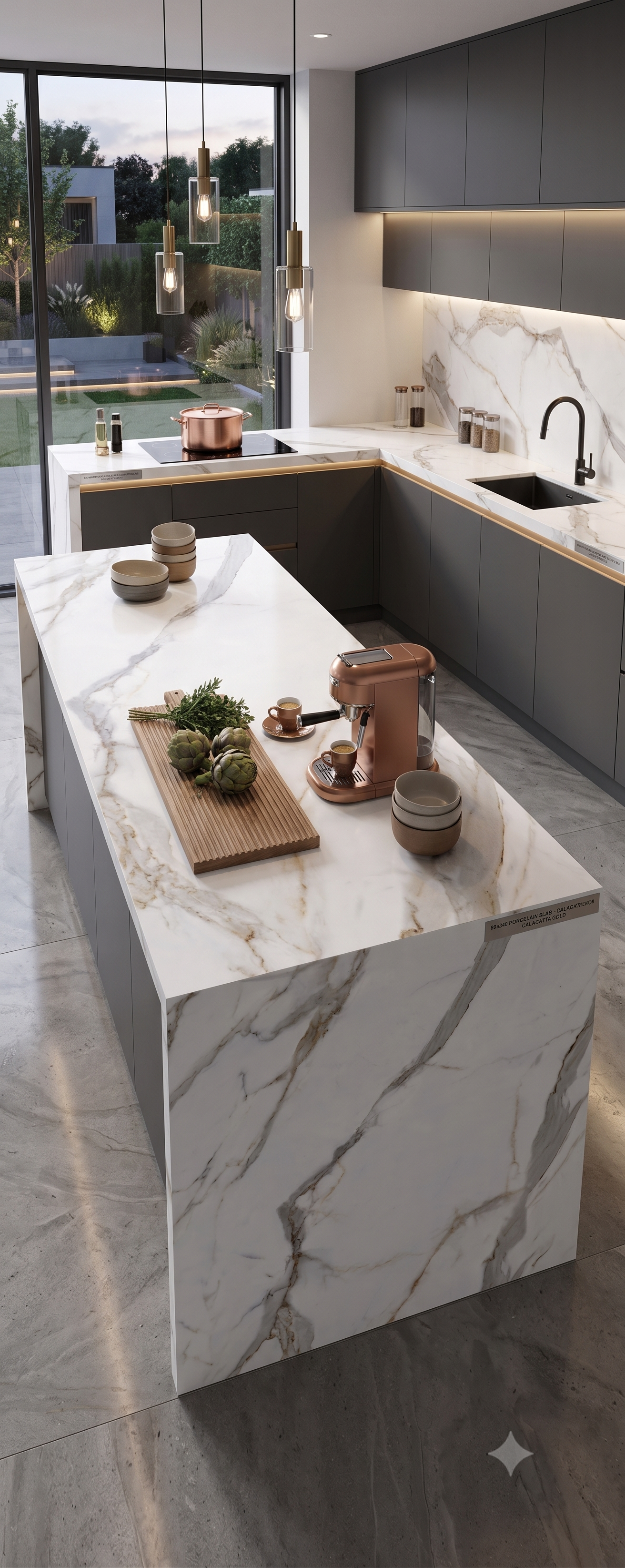 CALACATTA ULTIMO - 80x240 PORCELAIN SLAB