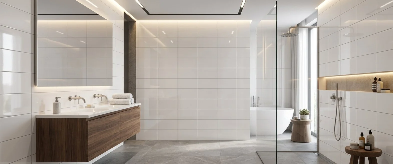 PLAIN WHITE - 30x60 Glossy