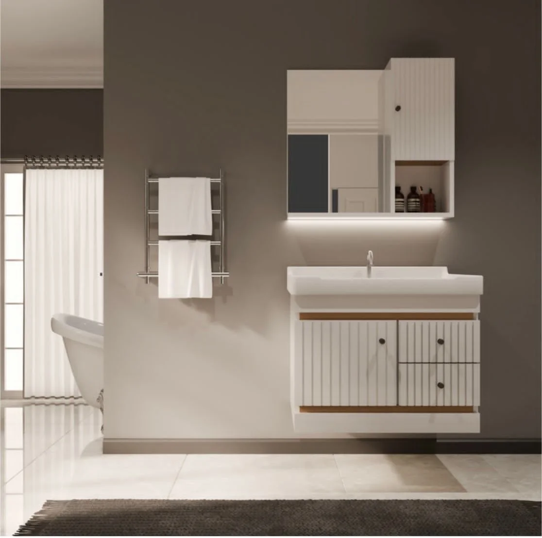 NEW 002 WHITE (REGULAR MIRROR)