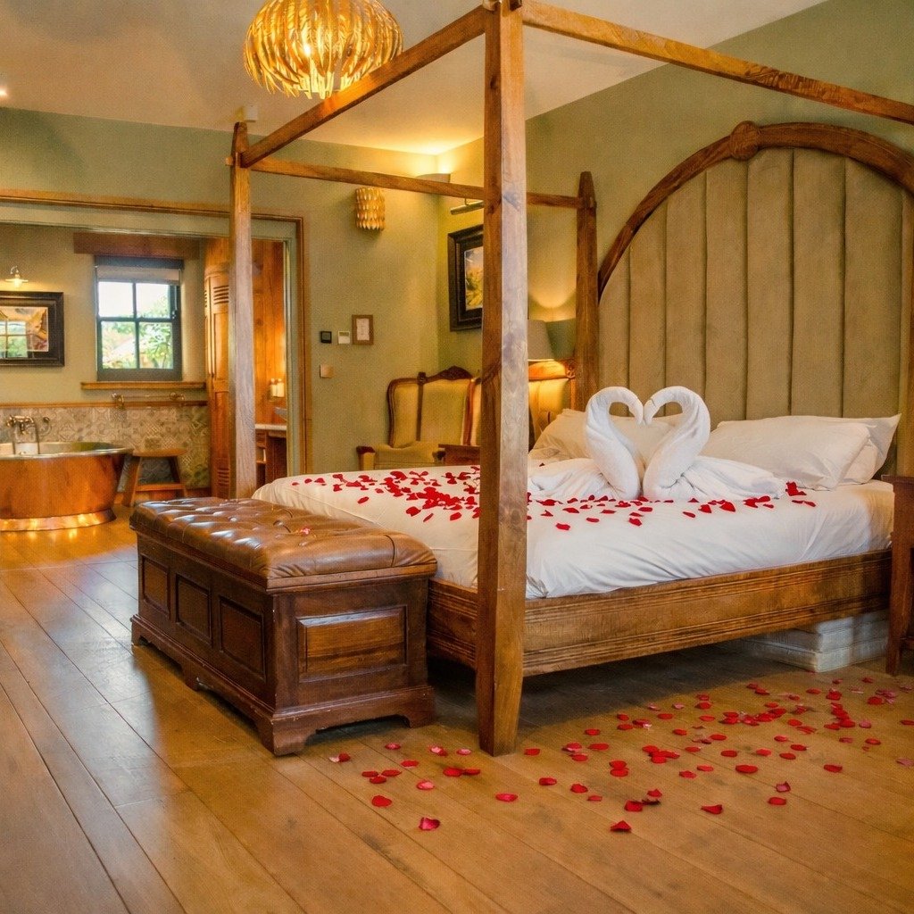 Celebrate Valentine&rsquo;s Day with a romantic countryside escape 💘

Unwind in our luxury Old Red Row rooms, featuring indulgent four-poster beds and striking copper bathtubs&mdash;just a short stroll from our historic pub and restaurant.

💞 Add a