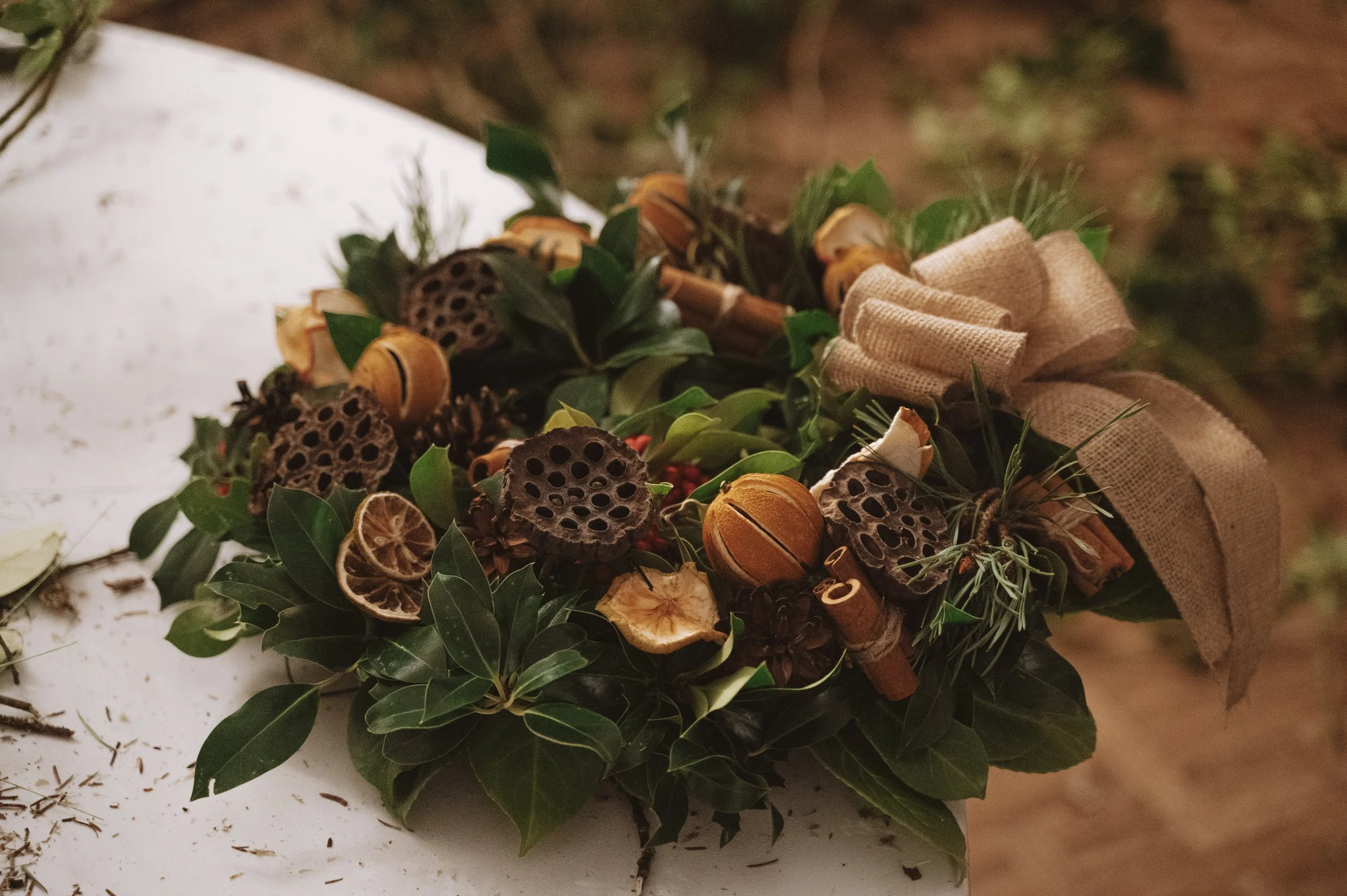 Wreathmaking_Black Horse Beamish_Orchard Marquee-4.jpg