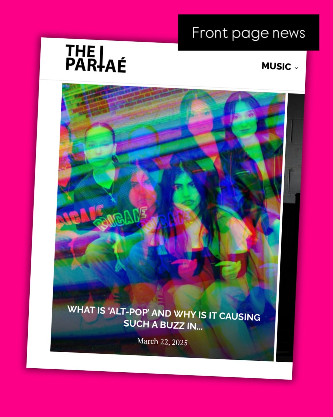 Very cool piece from @thepartae about #altpop - IYKYK - and humbled for the label to be spotlighted. 

I did a short interview with them recently (coming soon), and didn&rsquo;t expect it would spark a feature write-up with a rundown on the label rel