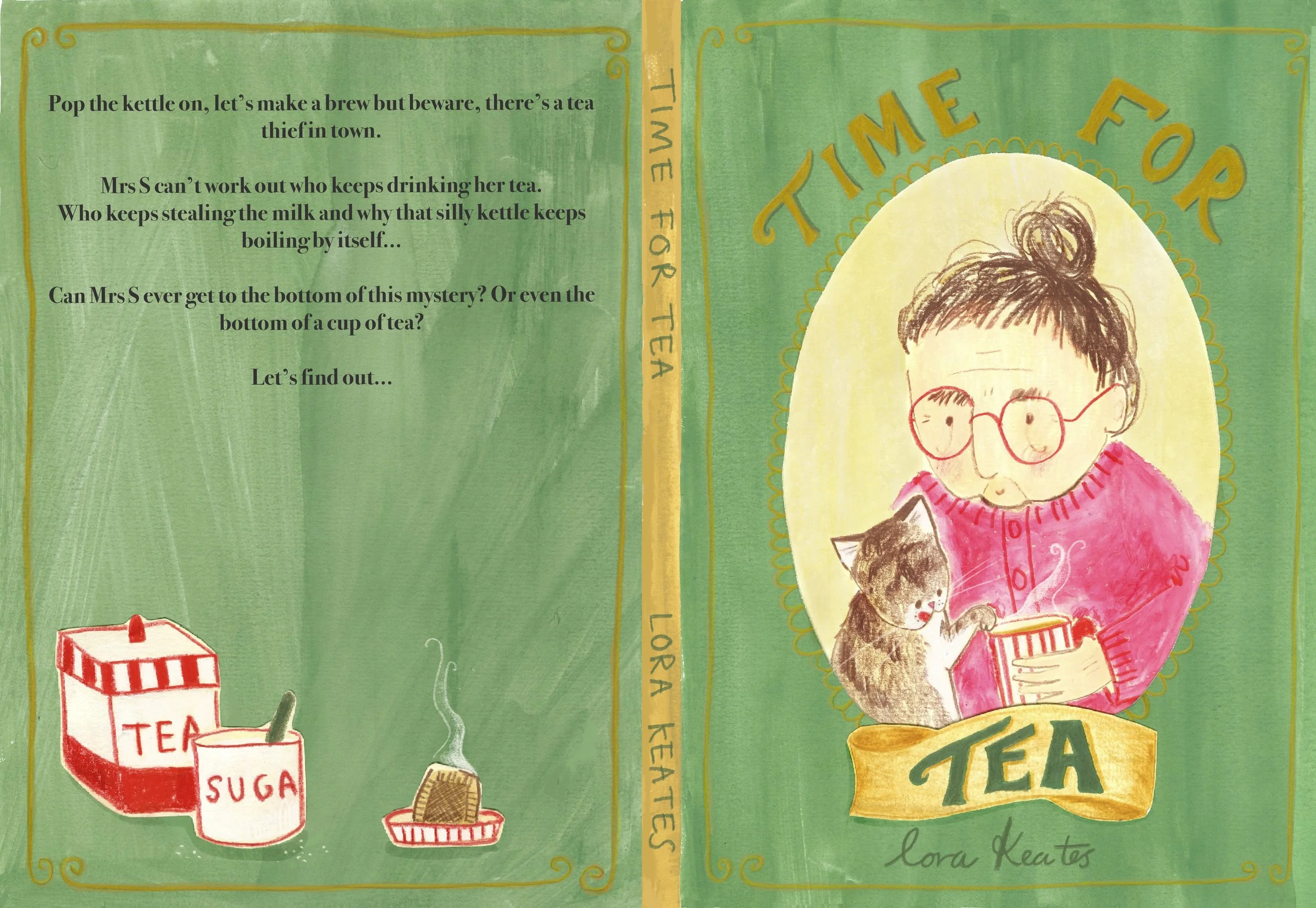 Bookcover art for the Post Waves prize. Prompt was ‘Time for Tea’