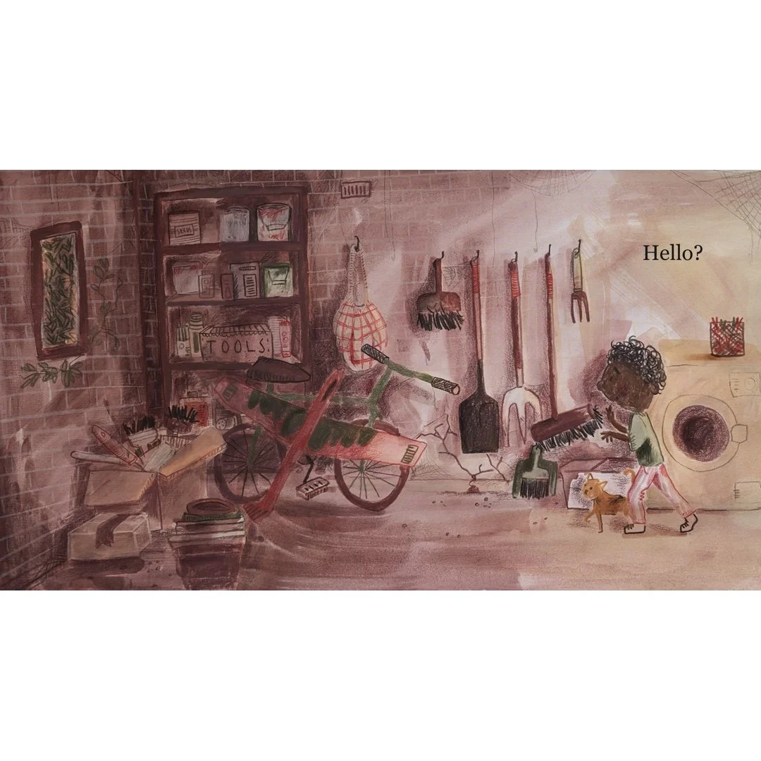 A personal project. James sneaking into the cluttered shed. Is there someone there?
