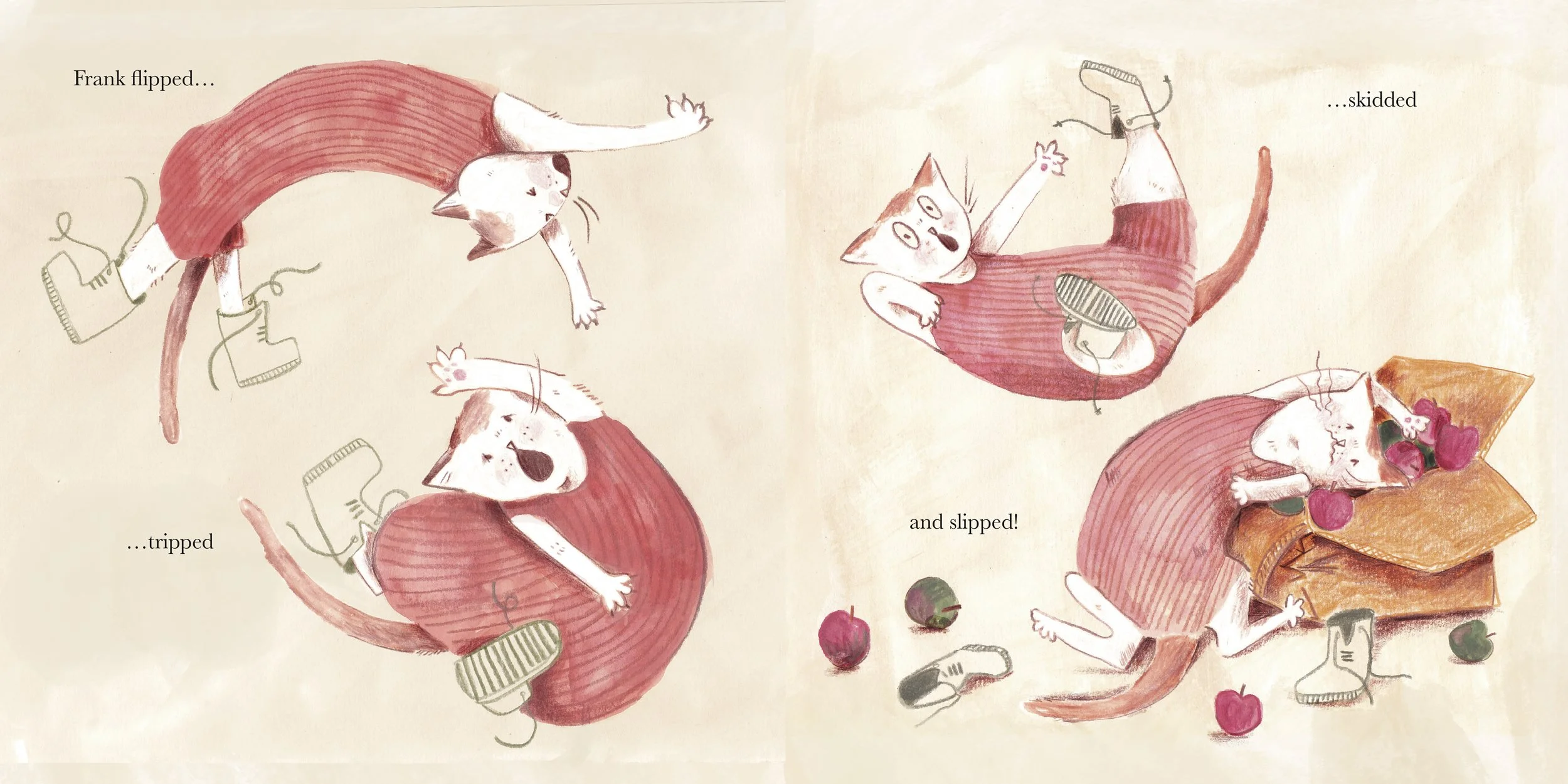Third double page spread for Fabulous Frank submitted for the CBNN prize.