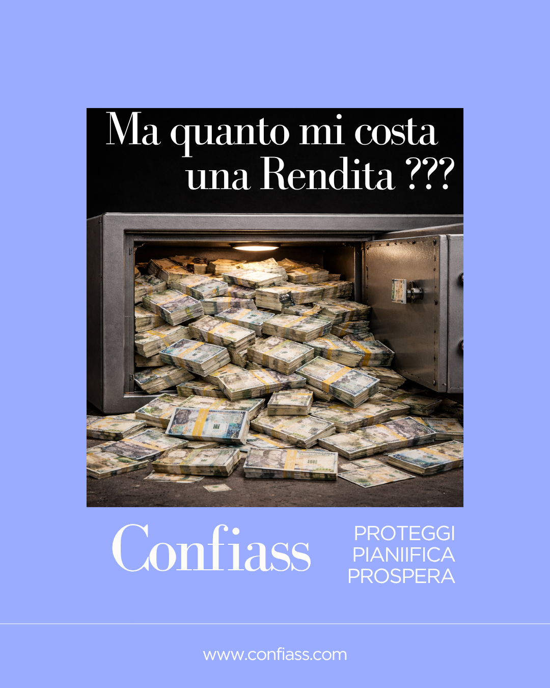 Quanto costa finanziare una rendita vitalizia ?