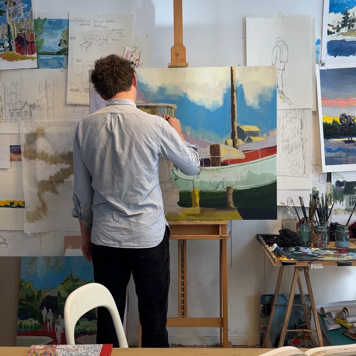 Utstillingsåpning m/Matthew Fentem (henger på Rivertz ut første uke i okt.)