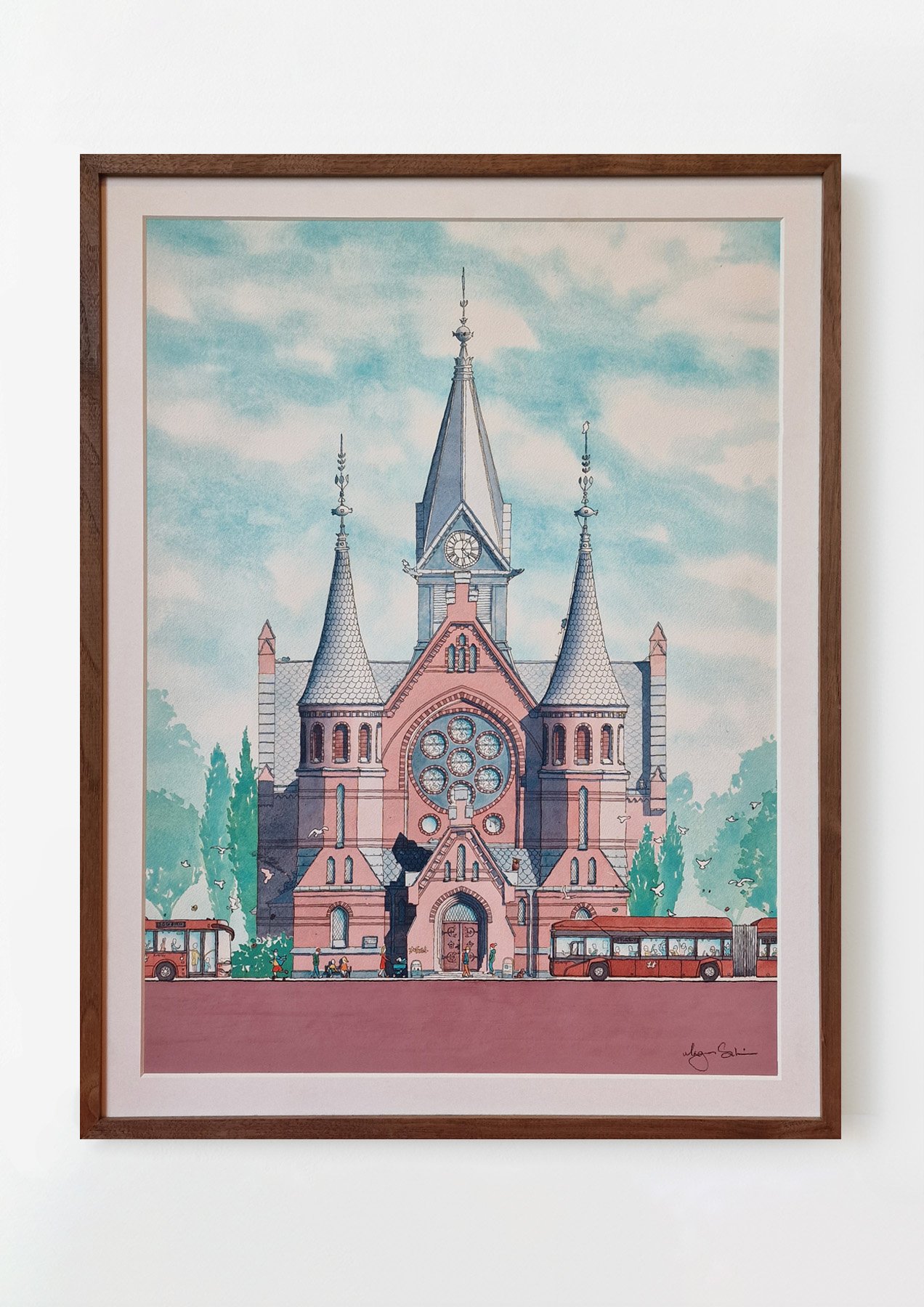 «Sagene kirke» av Magnus Schive