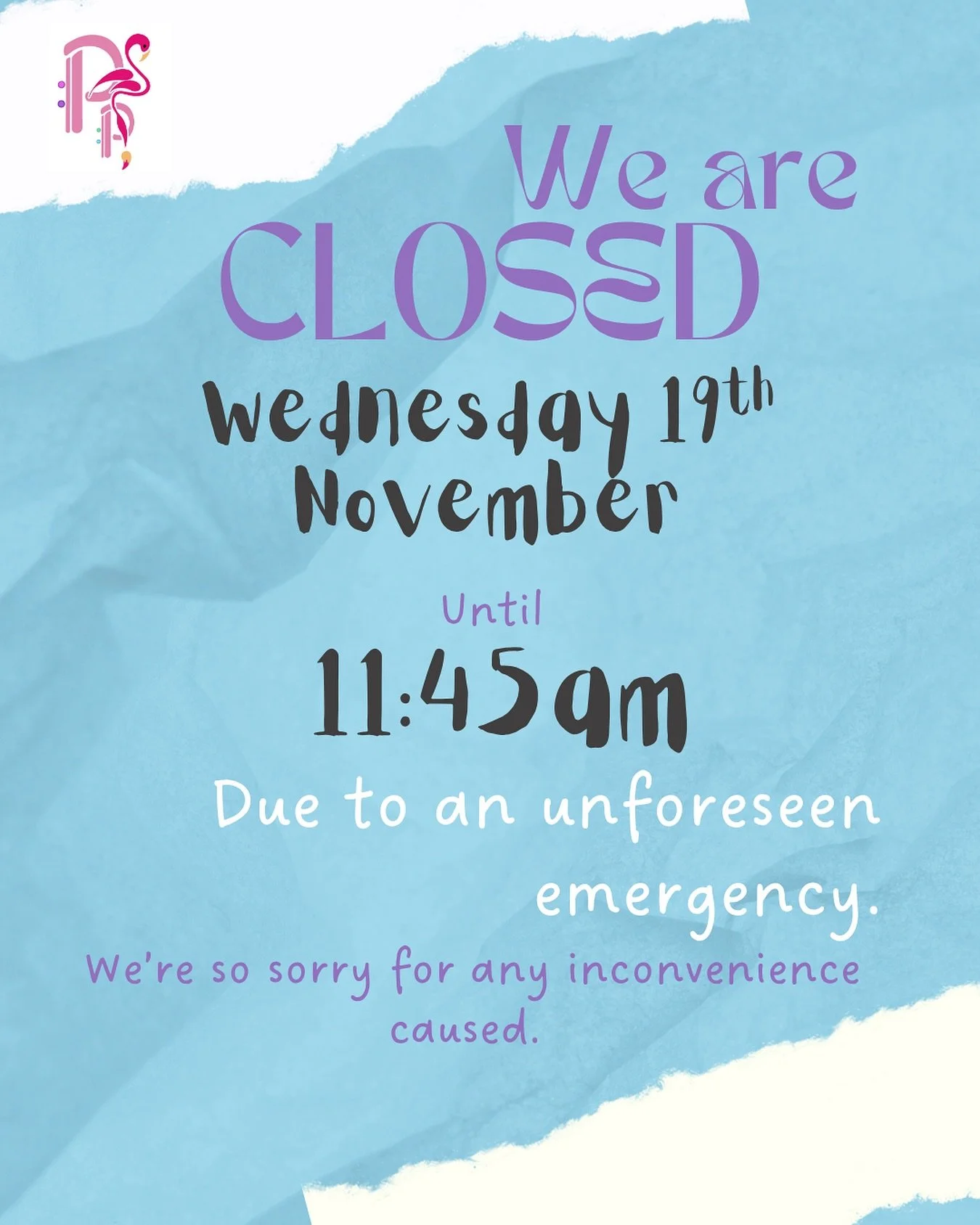 Due to unexpected circumstances, we&rsquo;re having to open a bit later than usual today, but don&rsquo;t worry - we&rsquo;ll be there from 11:45am!

If you need to contact us, just get in touch via&hellip;
*  Text or phone 07752 771889📞
*  DM from 