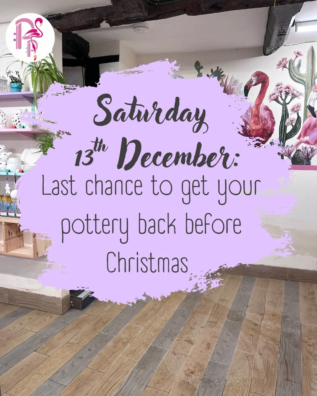 🌵SATURDAY &bull; AVAILABILITY🌵

This week, ending with Saturday 13th, is your LAST CHANCE to paint if you want your pottery back in time for Christmas. So if you&rsquo;re planning a special handpainted gift, don&rsquo;t miss the deadline! After the