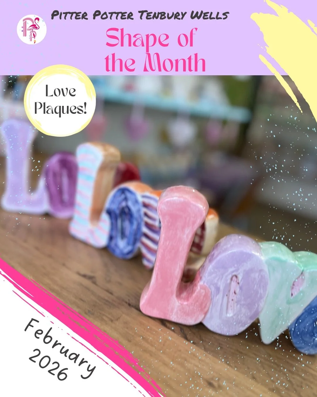 🍯SHAPE &bull; OF &bull; THE &bull; MONTH🍯

What&rsquo;s the hottest shape of February 2026?
Shouldn&rsquo;t take a genius to figure this one out - in the month of Love, it&rsquo;s the Love Plaques that have e be a flying off the shelves! (We really