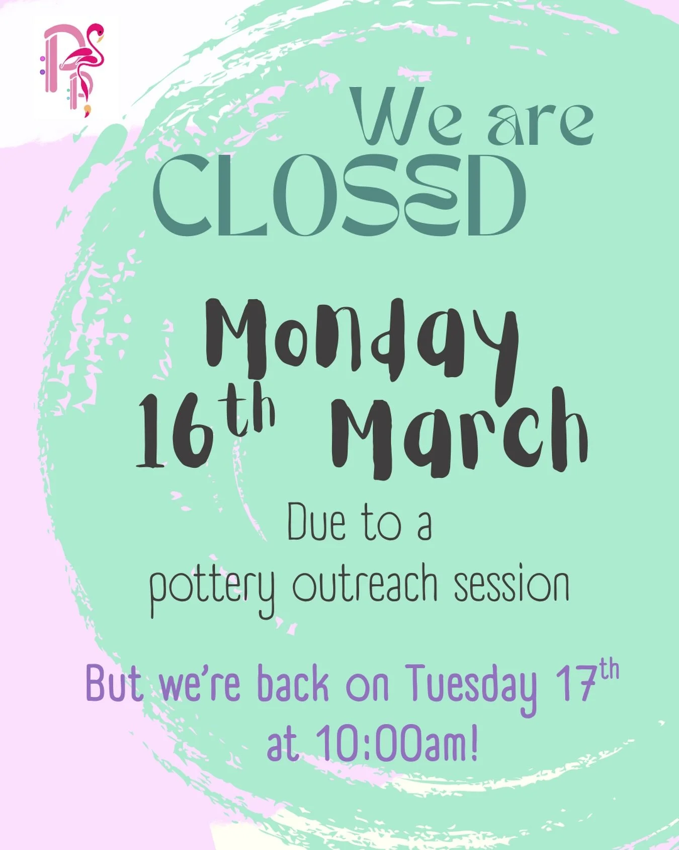 Monday 16th March for a Venue Visit. Don&rsquo;t worry - we&rsquo;ll be back open on Tuesday 17th, and are looking forward to seeing you then!

If you need to get in touch, you can do so via:
*  Text or 07752 771889📞
*  DM from @pitterpottertenburyw