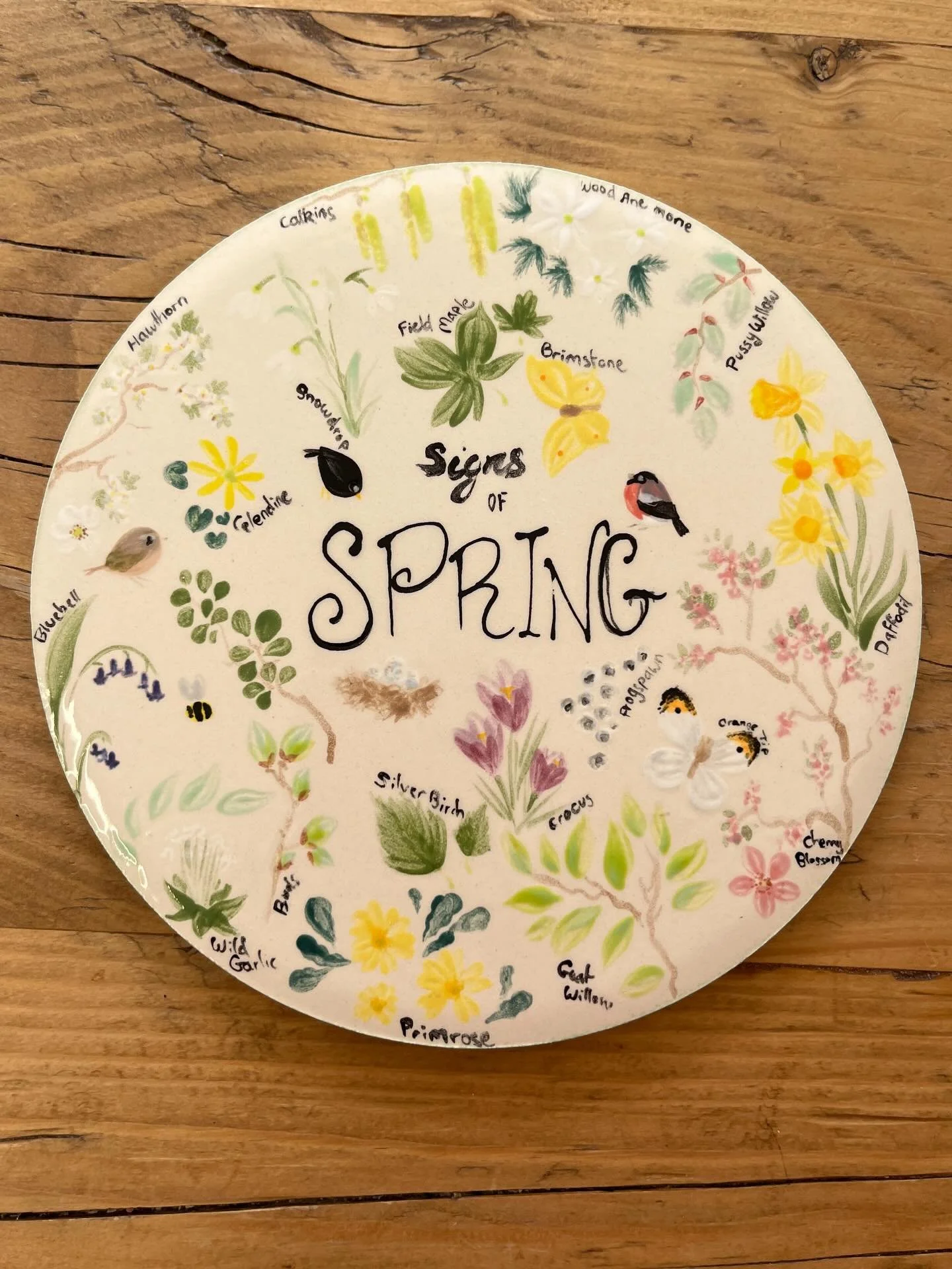 Spring is in full bloom, and we&rsquo;re sure everyone is enjoying the birds, buds and blossoms as much as us!🌸

To celebrate the season, @louloumaddryn has painted us a gorgeous Signs of Spring plaque - the first of a collection of four🖌️ How many