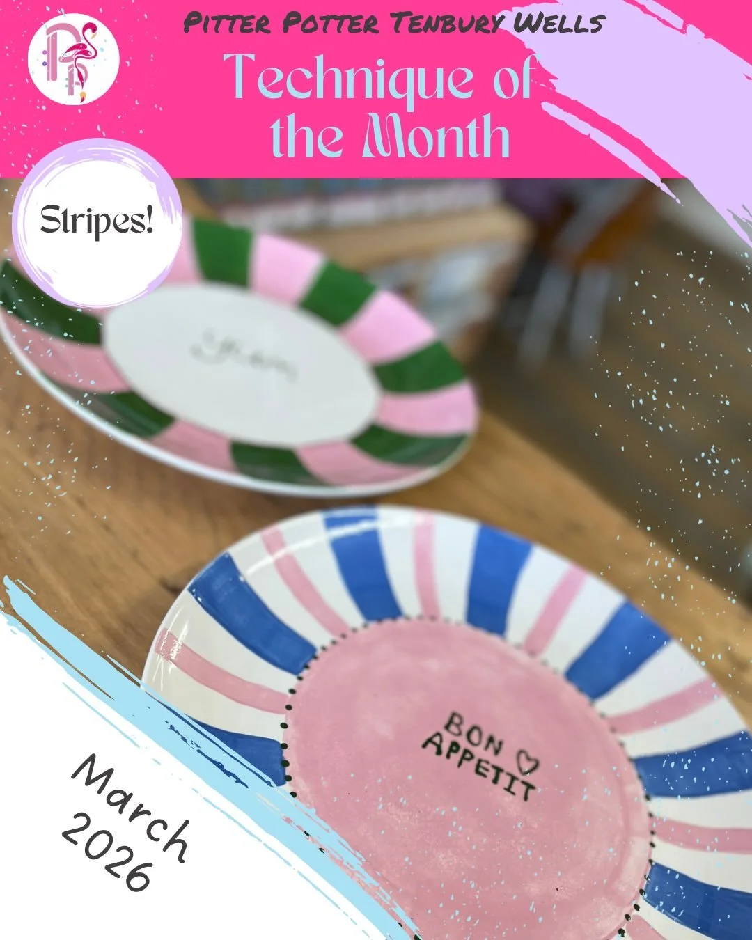 🖌️TECHNIQUE &bull; OF &bull; THE &bull; MONTH🖌️

Hello Spring!🌸🐦&zwj;⬛🍃

It seems that spring has been bringing out the stripes in our visitors - we&rsquo;ve had stripes in all colours, widths and styles. It sends stripes at the new spots here a