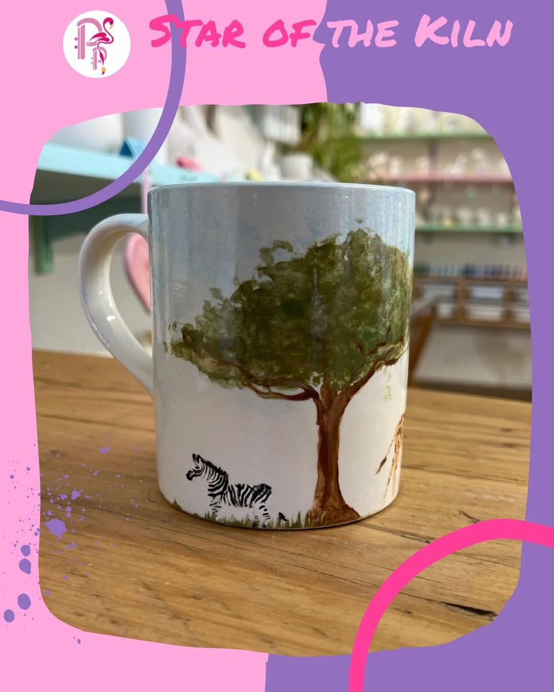 🌟STAR &bull; OF &bull; THE &bull; KILN🌟

Well, how could we NOT award Star of the Kiln to this marvel? You try saying no to a tiny zebra, giraffe and elephant - all painted on a mug in under two hours! (Now that&rsquo;s impressive👏👏👏)

Feeling i