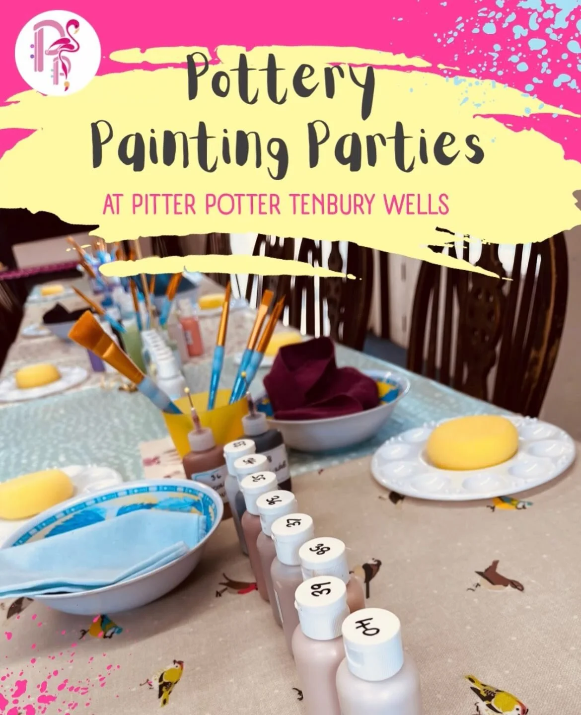 🎉 POTTERY &bull; PARTIES🎉

Hen dos, baby showers, and - of course - Birthdays!  We love a party and our pottery painting parties are suitable for all occasions.🥳

Held in our upstairs party room for a more exclusive experience, they come in three 