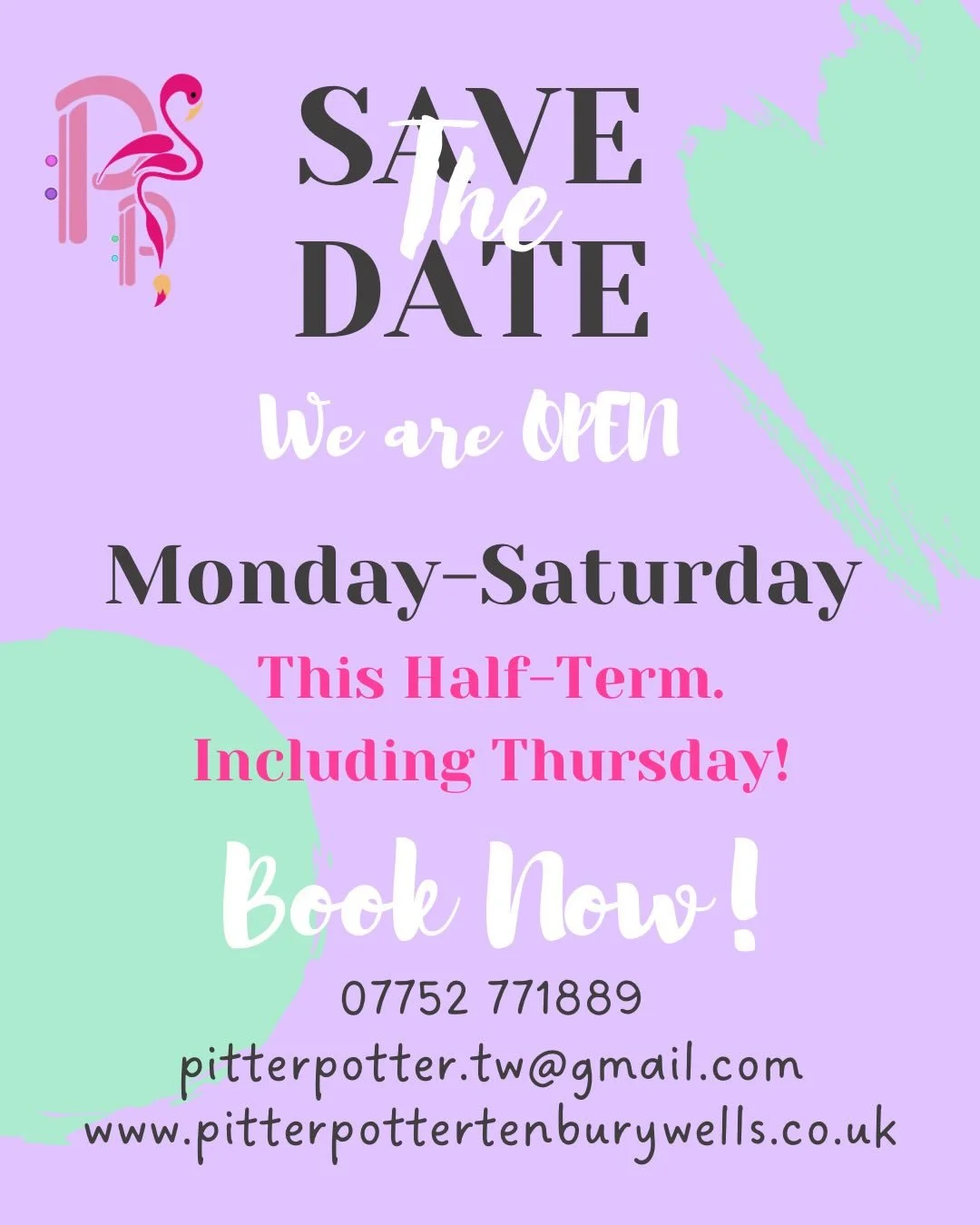 🌵HALF &bull; TERM🌵

And just like that, it&rsquo;s May Half-Term!
We are open ALL WEEK (including Bank Holiday Monday and Thursday 28th), and it&rsquo;s the perfect time to paint Father&rsquo;s Day gifts, so fire off that message and secure your sl
