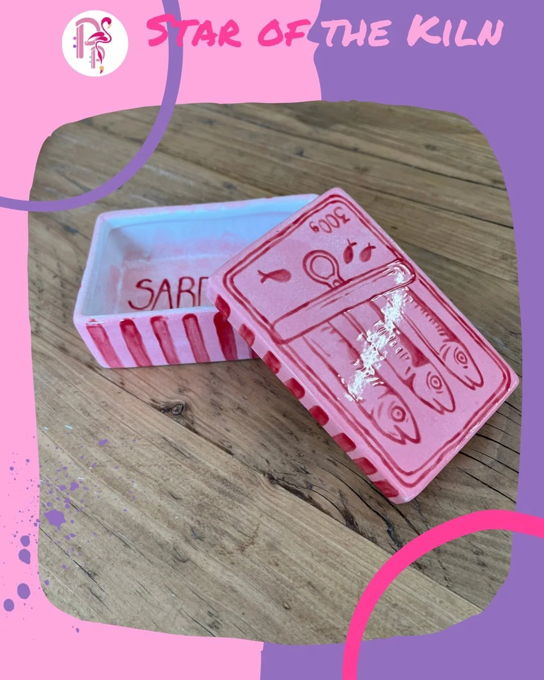 🌟STAR &bull; OF &bull; THE &bull; KILN🌟

It&rsquo;s a trinket box.

That is a sardine tin🐟

Such a good idea🙌🏻

We are lost for words😲

Genius🙇🏻&zwj;♀️

Feeling inspired? Book now to #PaintYourStyle!
🌵🎨🦩

For more information, visit our we