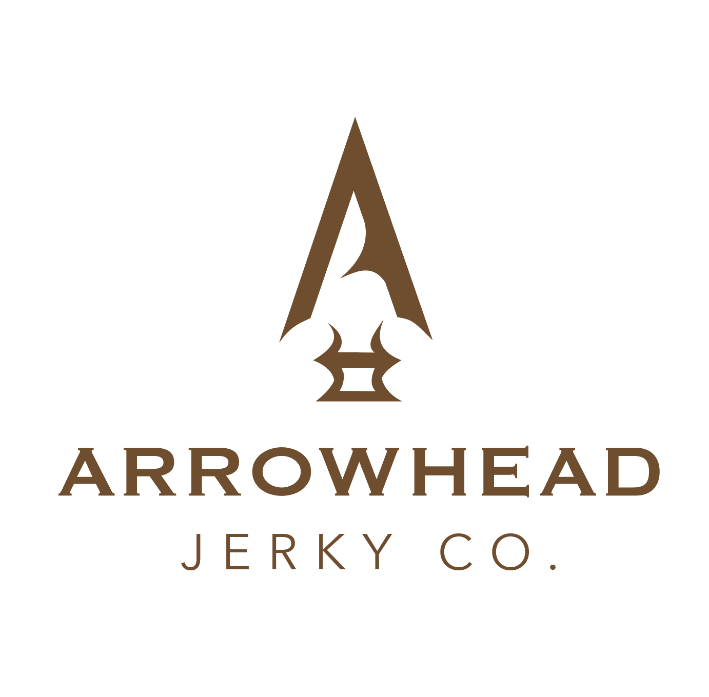 A stylized illustration logo for a jerky company.