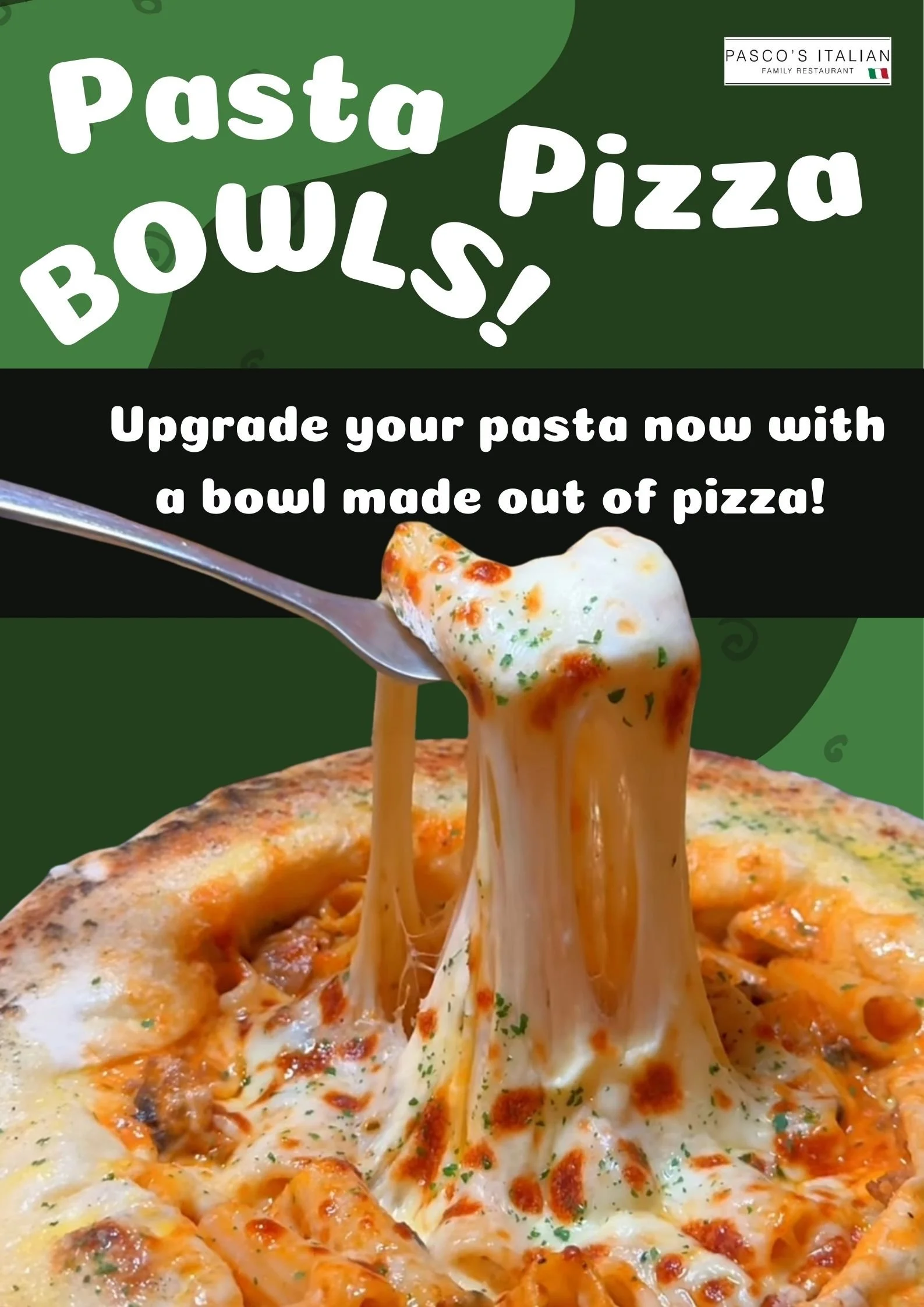Introducing the pasta pizza bowl!!!