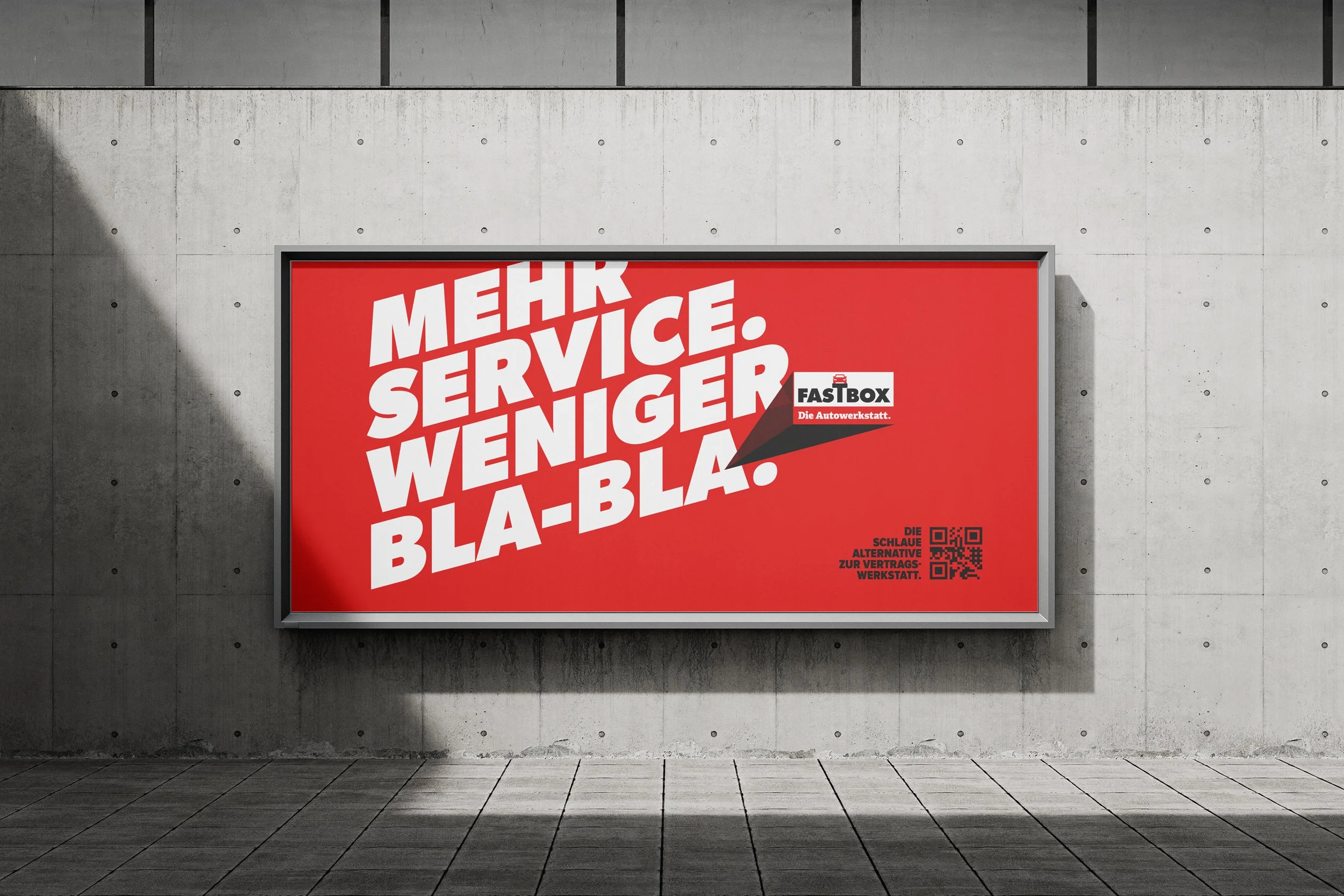 Wording, Grafik, Corporate Design: Out-of-Home, 16 Bogen Plakat / FASTBOX AUTOSERVICE