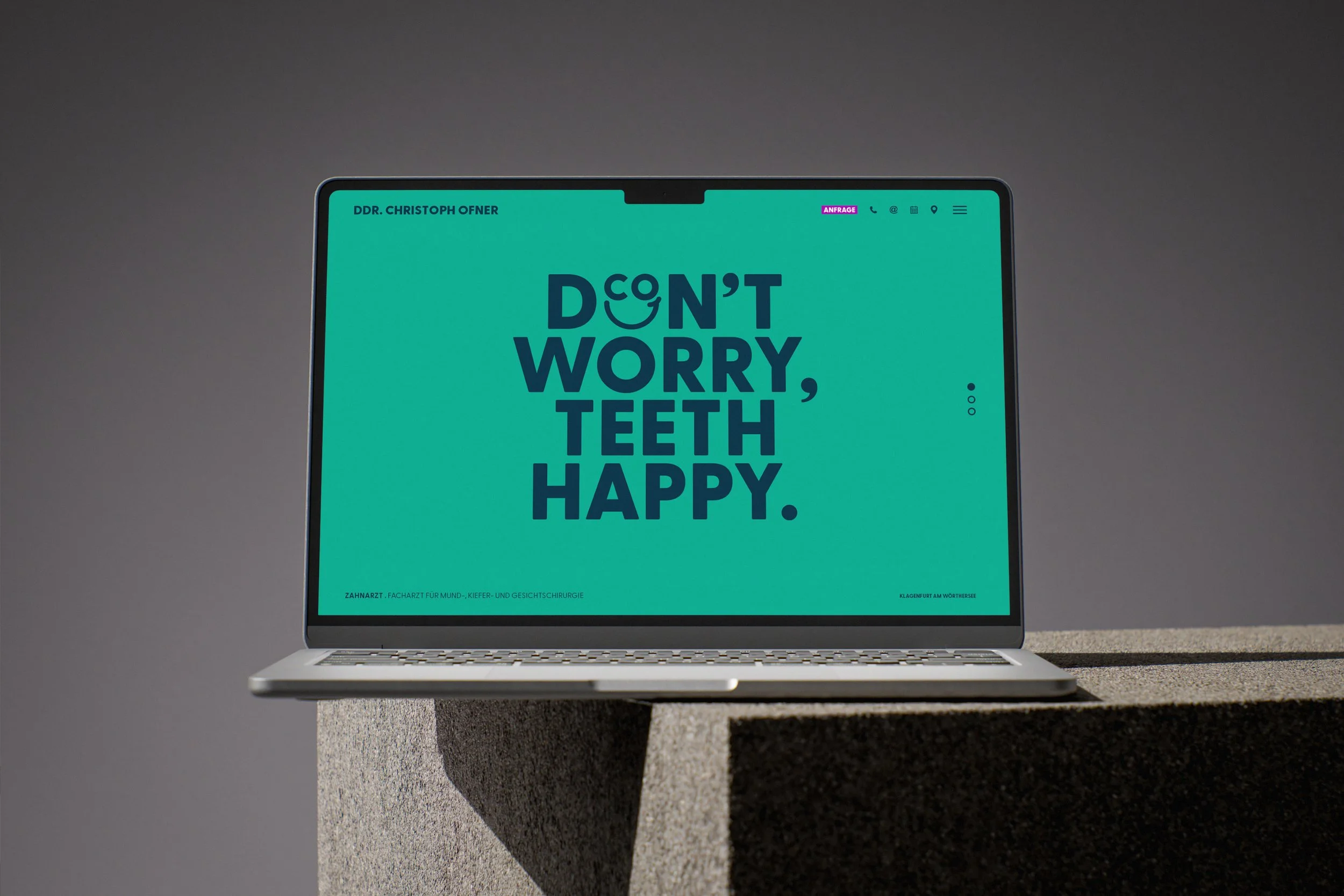 Webdesign: Website / DDR. CHRISTOPH OFNER