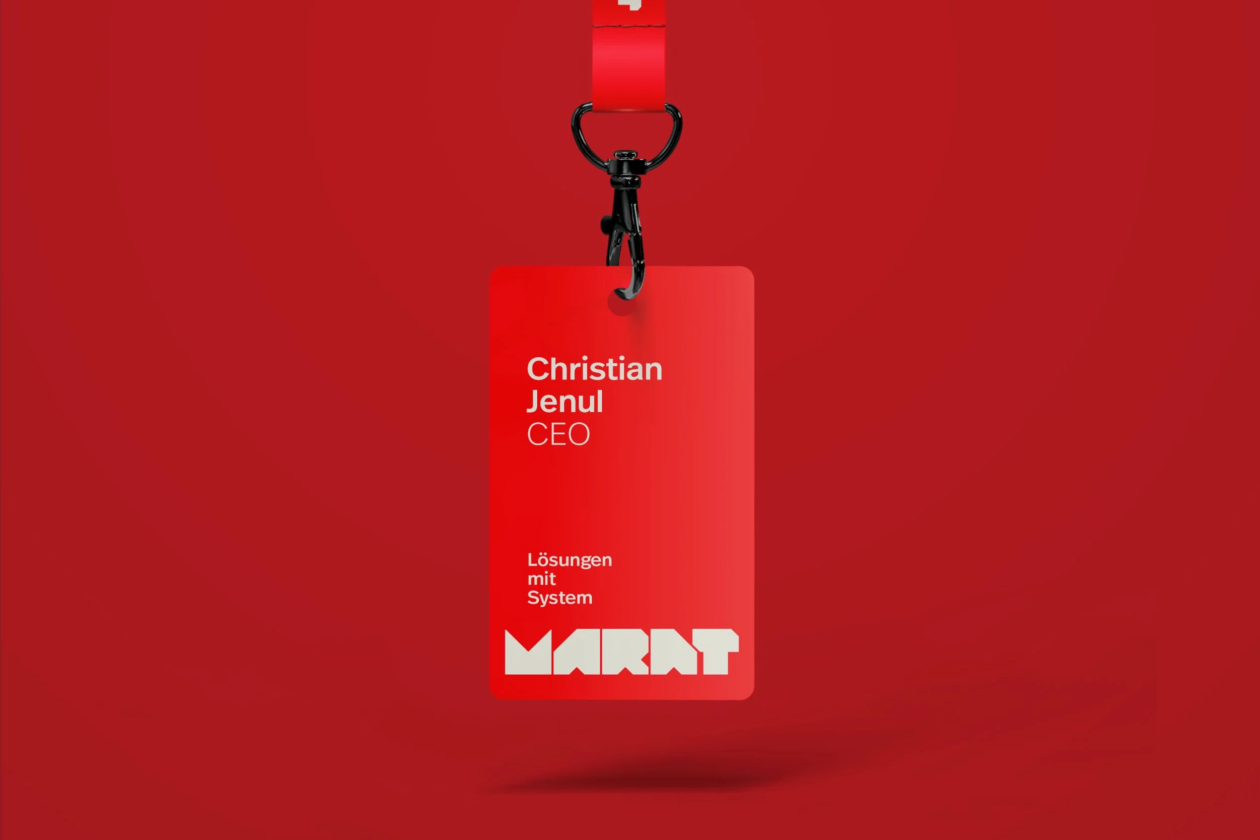 Corporate Design: Lanyard / MARAT RAUMSYSTEME