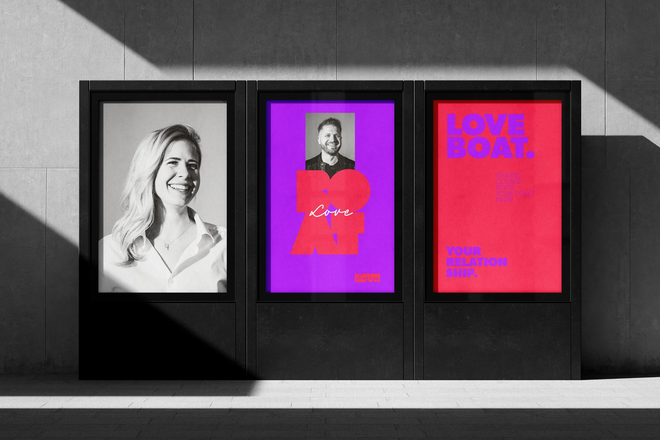 Corporate Design: Out-Of-Home / Citylight / loveboat – LOVE-LIFE-COACHING