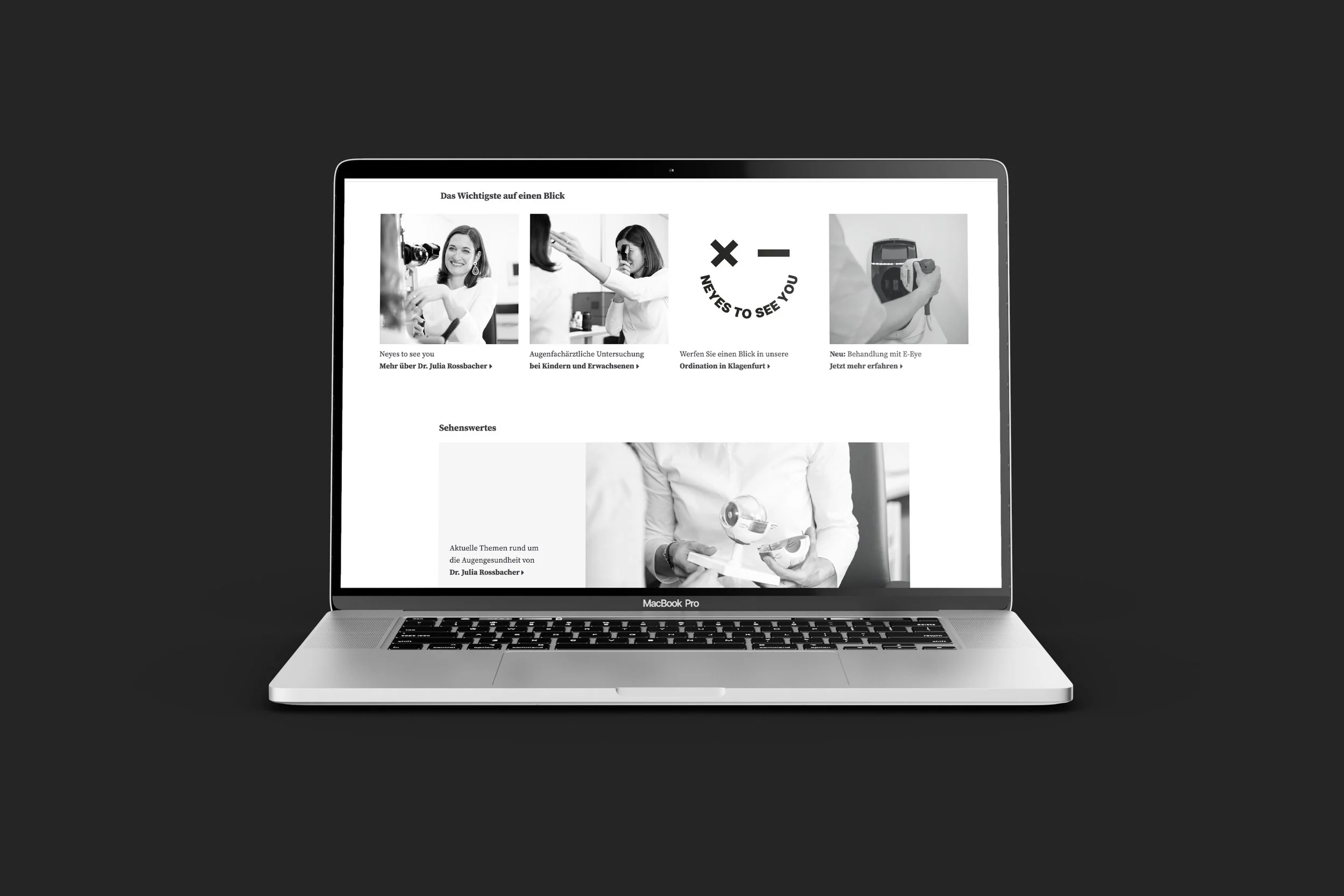 Webdesign: Website / DR. JULIA ROSSBACHER