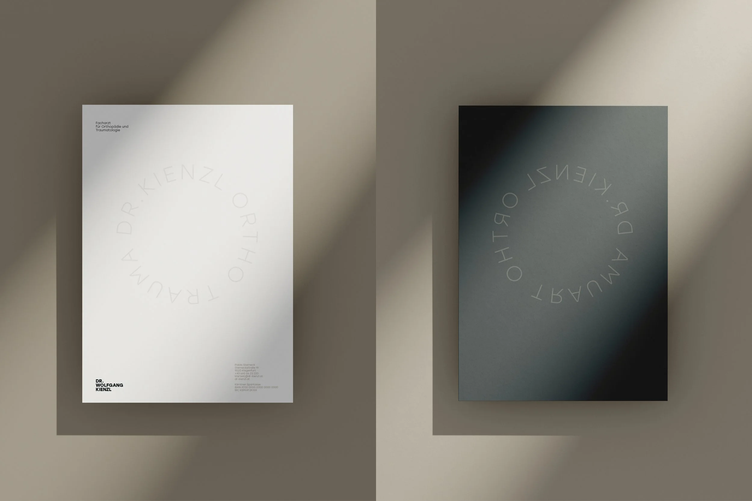 Corporate Design: Briefpapier / DR. WOLFGANG KIENZL