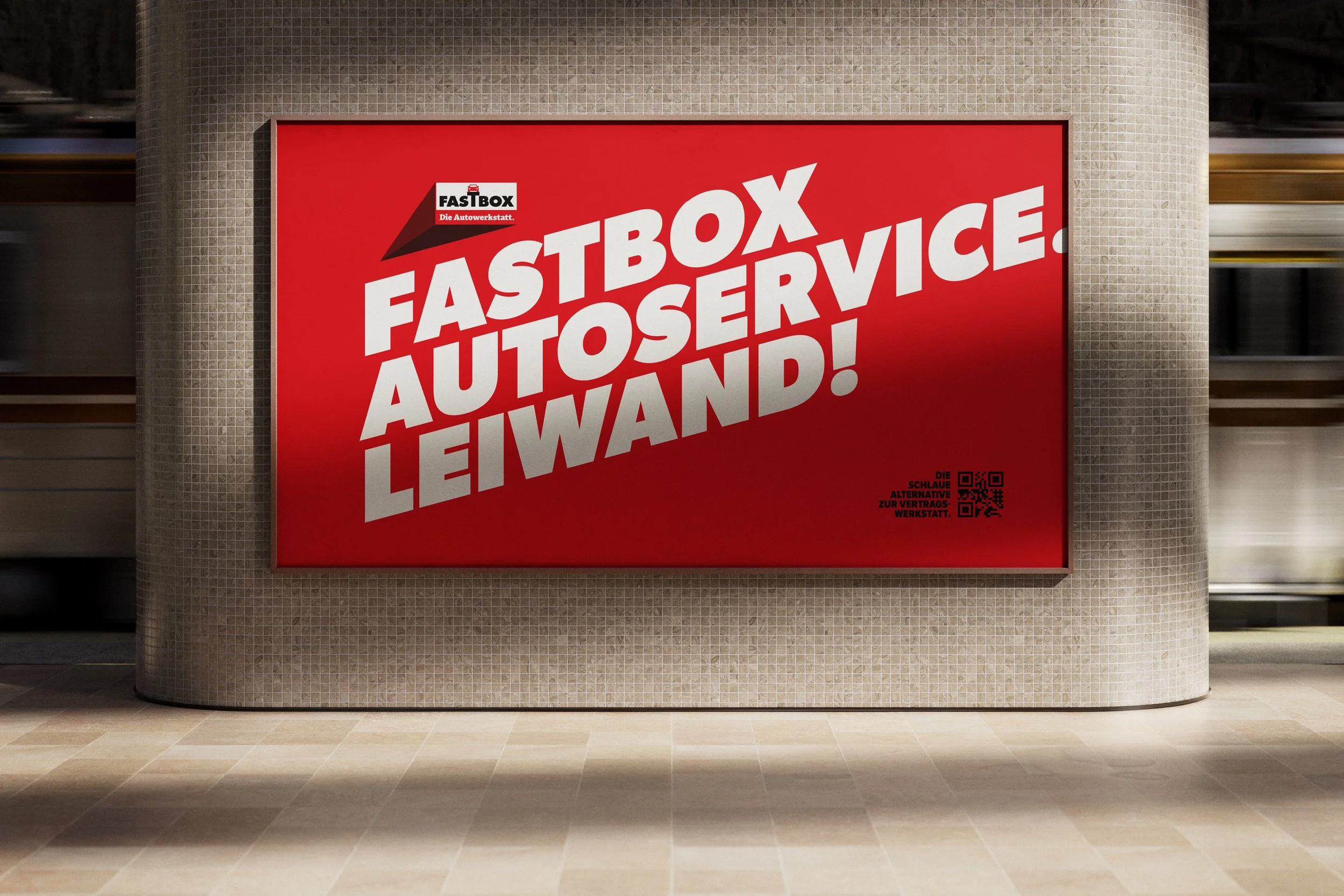 Wording, Grafik, Corporate Design: Out-of-Home, 16 Bogen Plakat / FASTBOX AUTOSERVICE