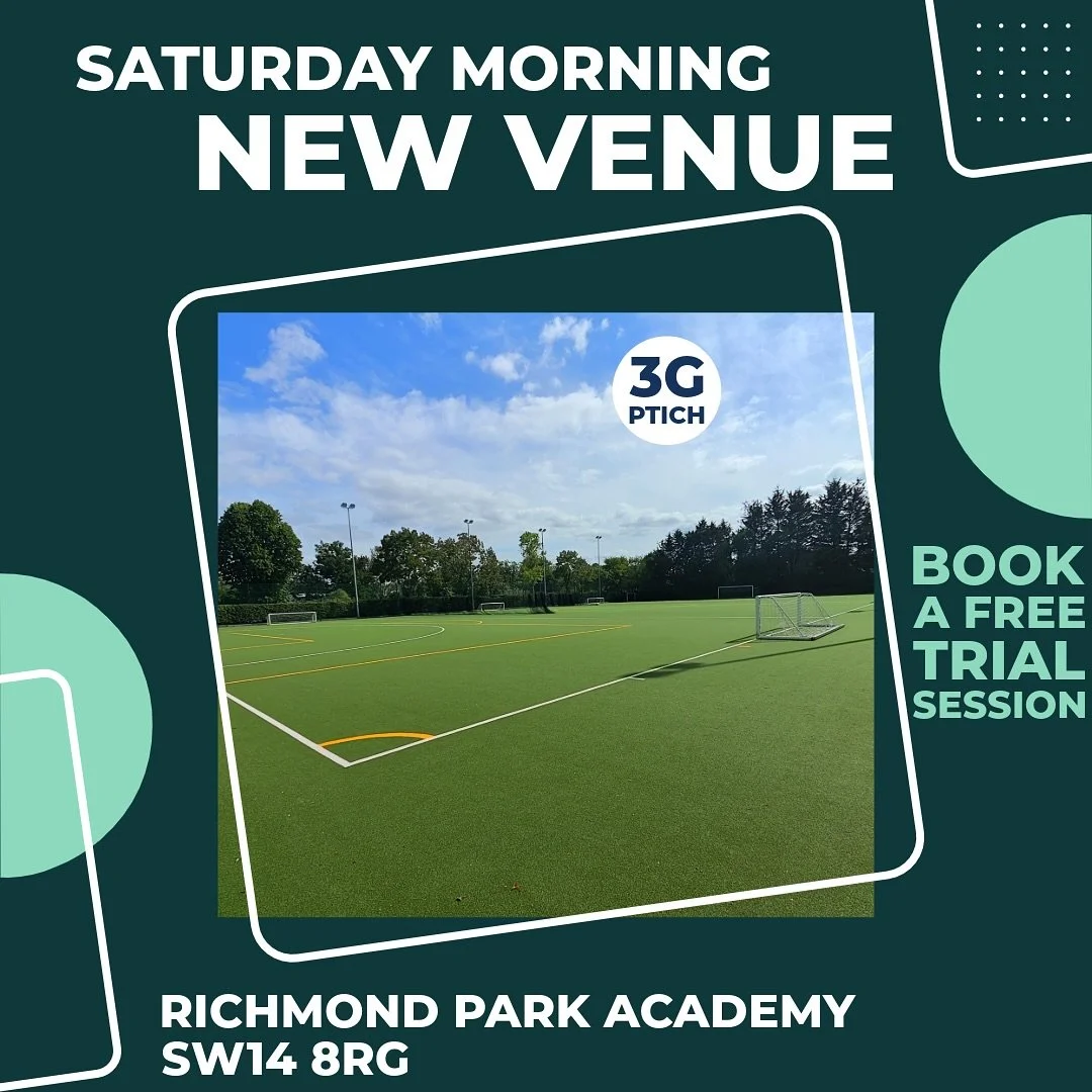 Our Saturday mornings just got an upgrade&hellip;. 

We will now be training on an all weather purpose 3G pitch. No mud, no bobbles just pure football. 

📍Richmond Park Academy
  Park Avenue SW14 8RG

⏱️11:00-11:55

The 3G surface will help sharpen 