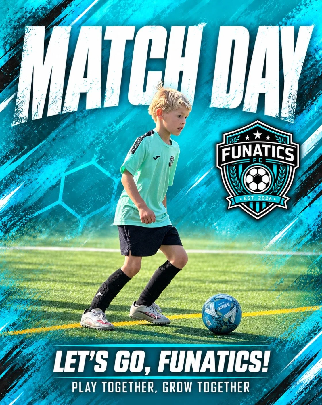 It&rsquo;s Match Day! ⚽️

We look to kick on with our season today with both our teams having away fixtures. 

Let&rsquo;s go Funatics!

#Funatics #grassrootsfootball #matchday⚽️