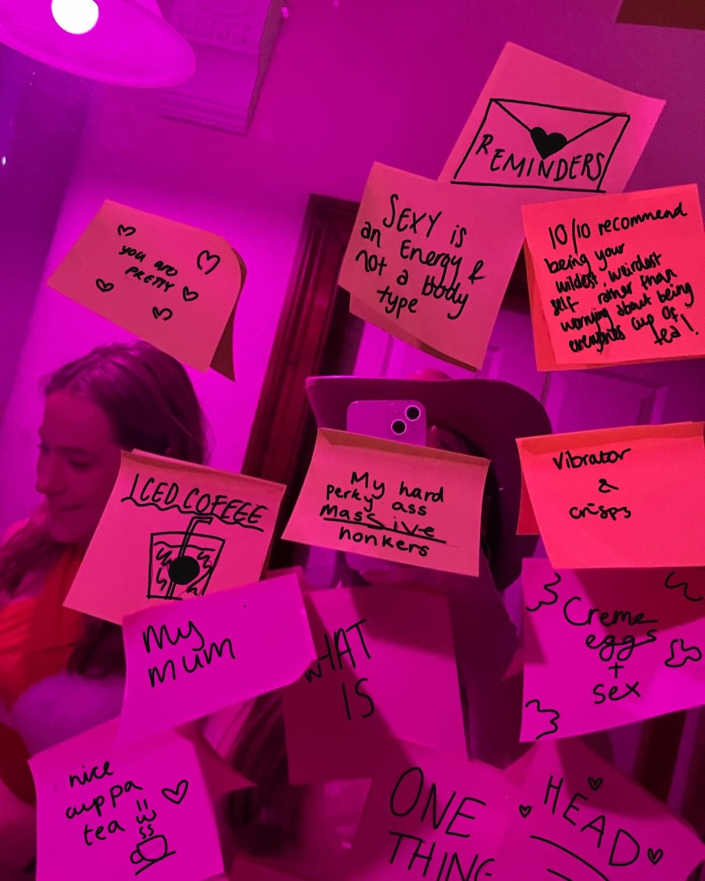 The gratitude mirror at a recent Pink Pants Party💖👙💘 We absolutely love to see it!

One of the joys of watching all our events being thrown by different supporters is seeing all of the different creative elements that they come up with. This has g