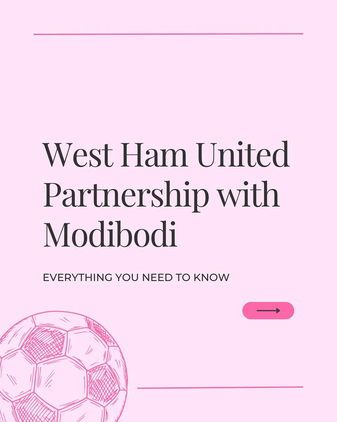 An epic partnership between @modibodi and @westham we think you should know about!&hearts;️💖 #pantspower #girlpower #womensupportingwomen #pantsproject