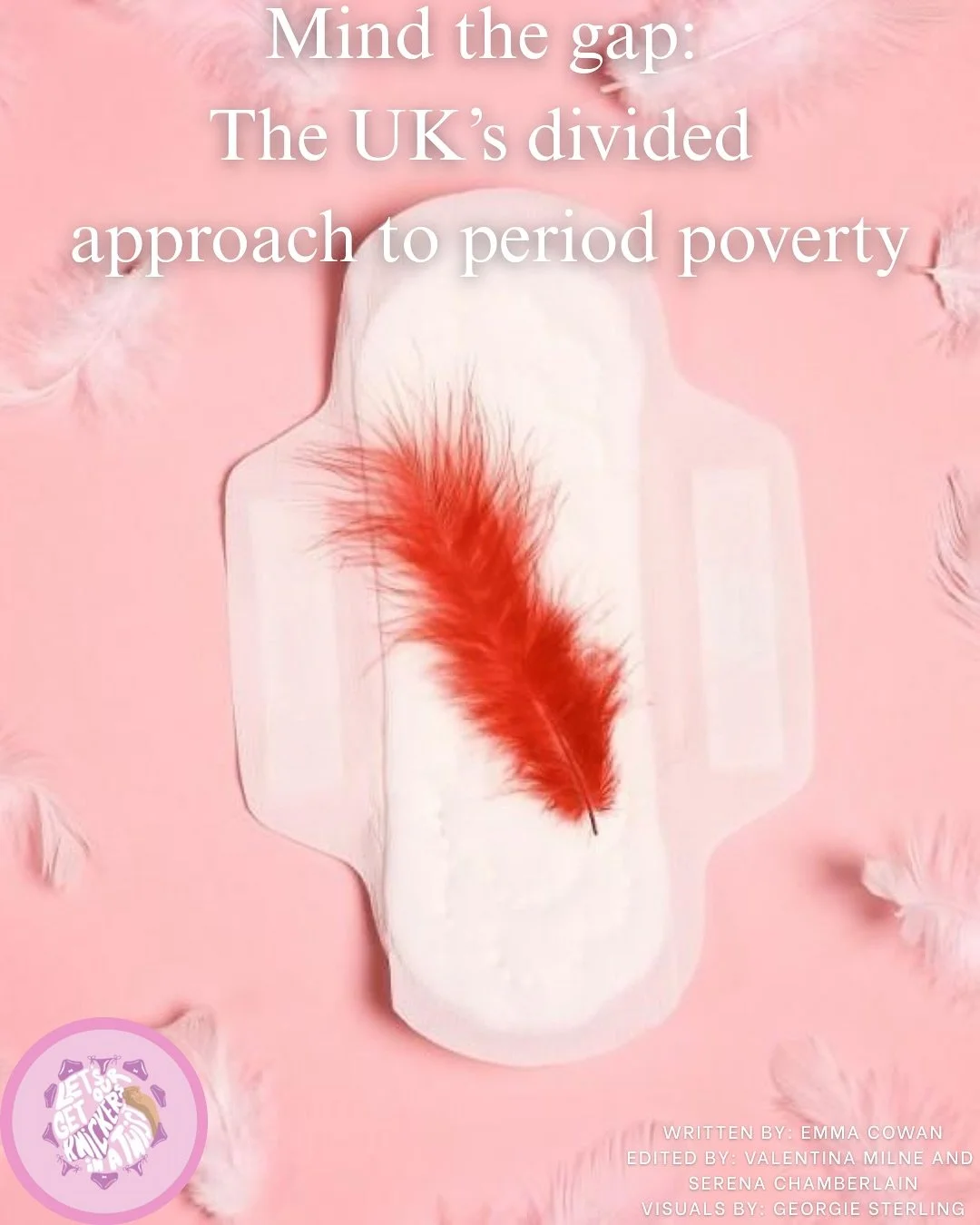 Blog 2: Mind the Gap- The UK&rsquo;s divided approach to Period Poverty. Read now through the link our bio&hearts;️