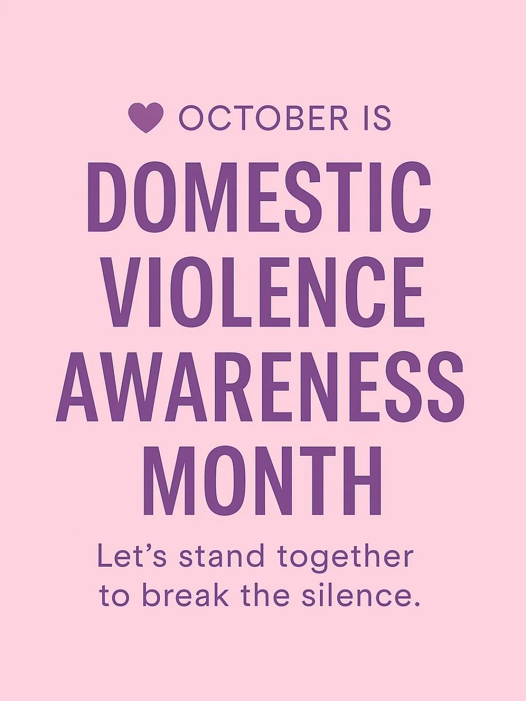 October is Domestic Violence Awareness Month- DV shows up in more forms than we can imagine. Look out for signs and check up on your loved ones. There is always light at the end of the tunnel⭐️
UK Domestic Violence Support:
1️⃣ National Domestic Ab