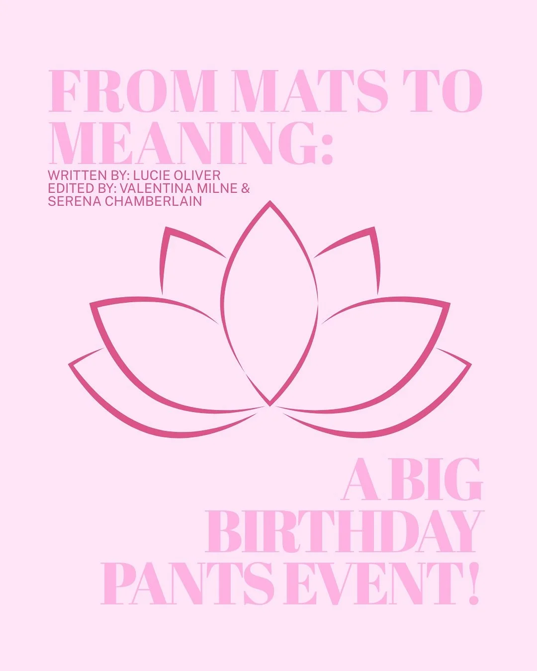 A huge thank you to @jo_johnsonyoga for her Big Pants Big Birthday yoga event👙 Read the full article on our blog. Link in bio.