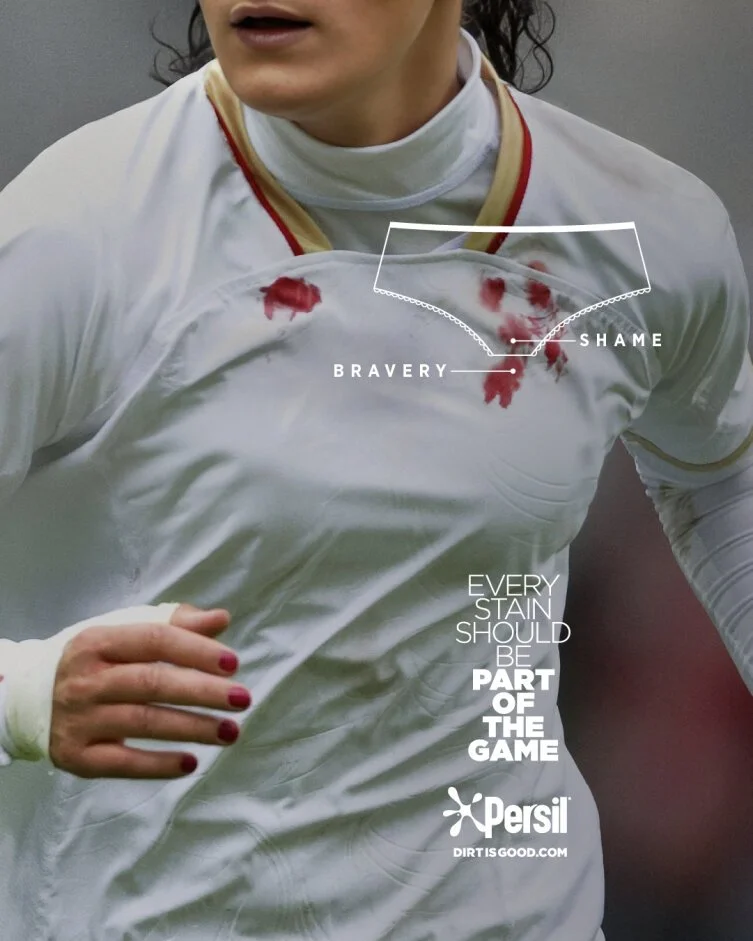 Arsenal and Persil’s campaign- “Every stain is part of the game”