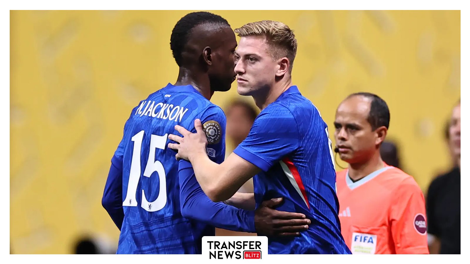 Nicholas Jackson and Liam Delap at the FIFA Club World Cup.