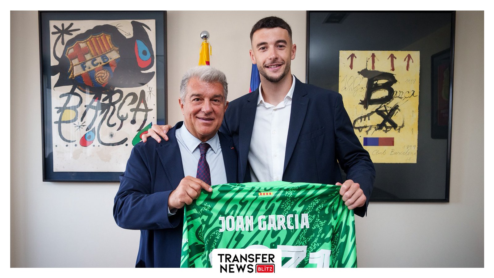 Barcelona fought of Premier League opposition to sign Joan Garcia.