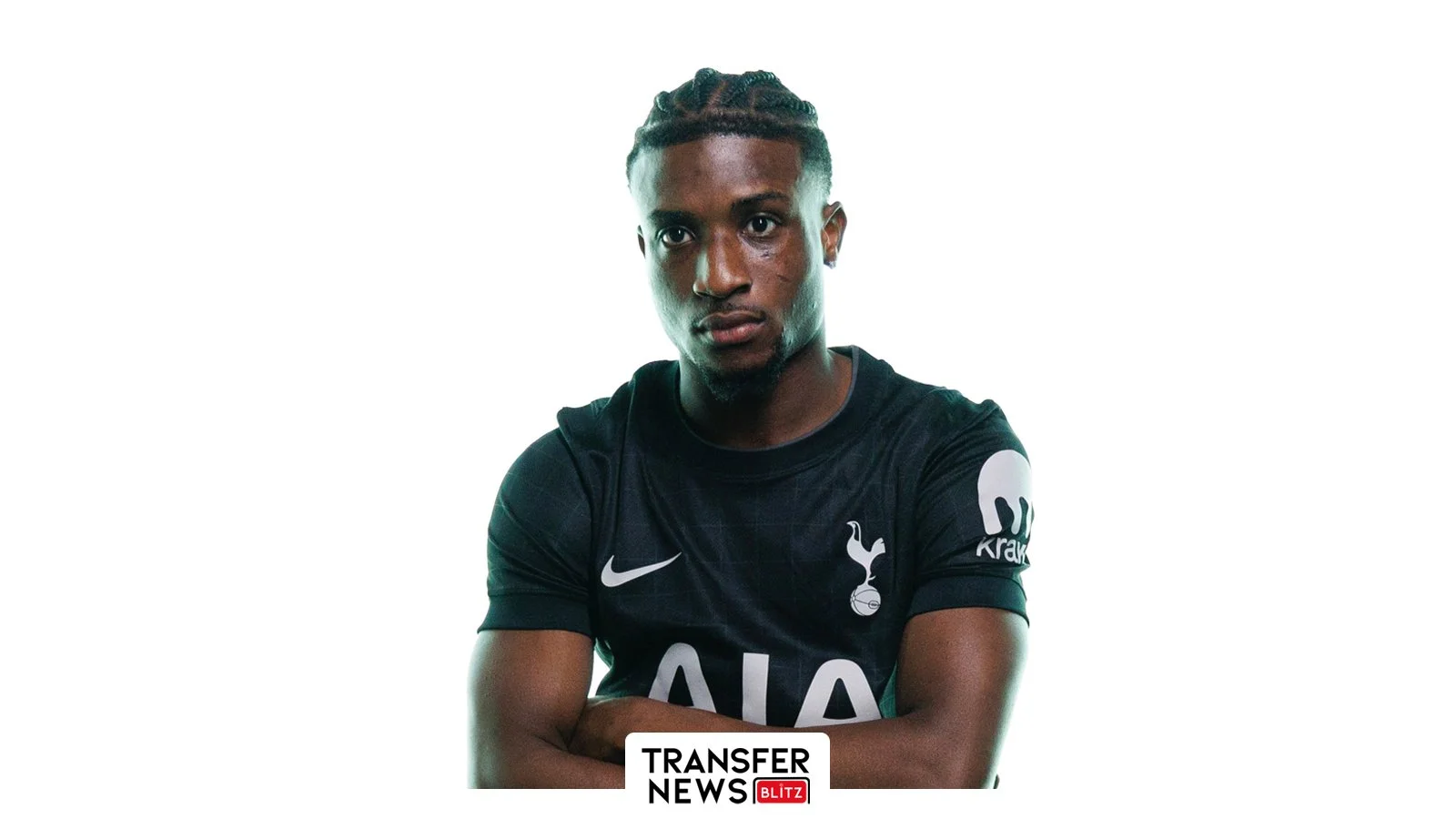 Mohammed Kudus in Tottenham Hotspur colours.