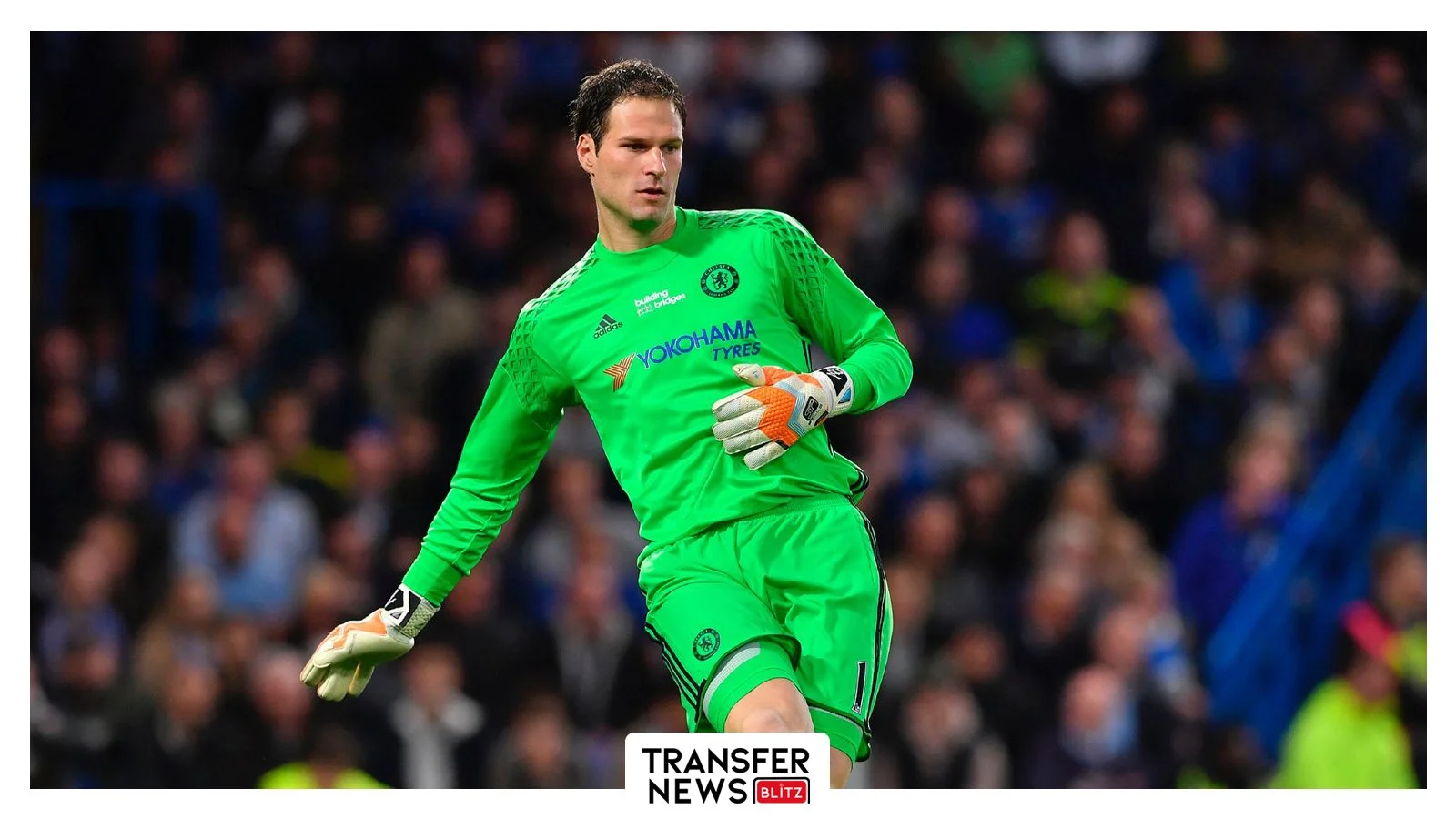 Asmir Begovic in action for Chelsea.