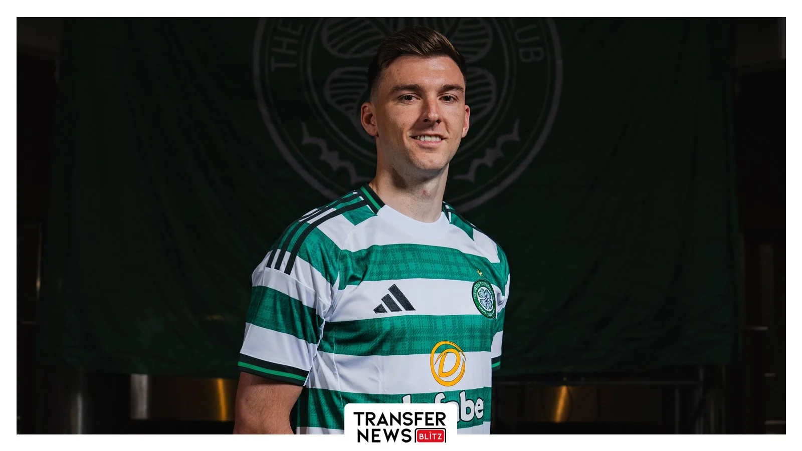 Kieran Tierney back in a Celtic shirt.
